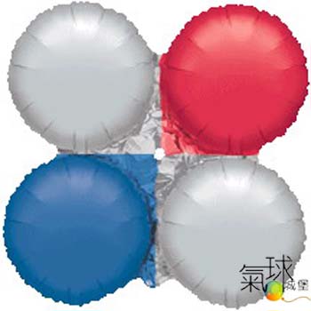 01-大四輪紅、銀、藍三色/充氣後直徑75公分適合戶外球柱.拱門/充氦氣350元