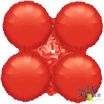 04-大四輪紅色/充氣後直徑75公分適合戶外球柱.拱門/充氦氣350元