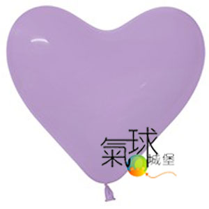 008.1-6吋淺紫色心型球10個/包(小包裝)