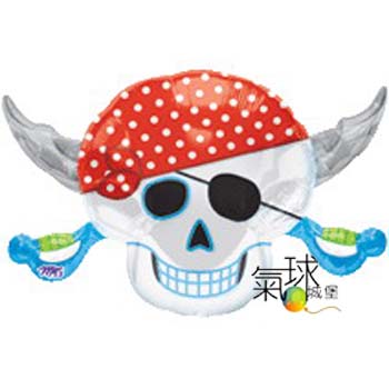 048.397-海盜骷髏頭Pirates Party Skull/46cm寬*71cm高/充氦氣350元