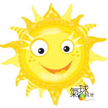 026.269-圖形太陽Graphic Sun寬74公分高71公分/充氦氣空飄特價250元