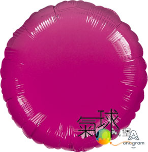 67-18 吋圓型桃紅色Metallic Fuchsia(一袋兩個價)/充氦氣空飄每顆130元