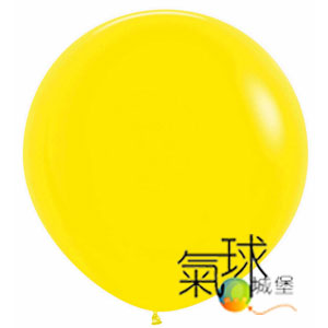 24.020-24吋/60公分圓球黃色 Fashion Solid Yellow 每個