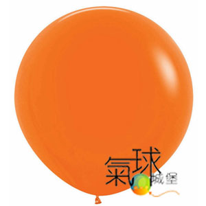 18.061-18吋/45公分圓球橘色Fashion Solid Orange (充氣後形狀比較圓) 每個