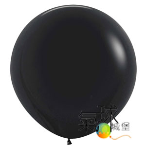 18.080-18吋/45公分圓球黑色 Fashion Solid Black  (充氣後形狀比較圓)每個
