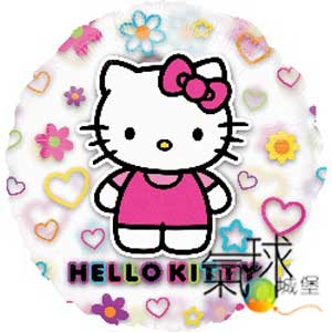 128-66公分26"圓形透明材質凱蒂貓Hello Kitty  /充氦氣空飄300元