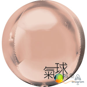 057.098-21"大尺寸立體圓球: 玫瑰金色53公分寬53公分高/充氦氣空飄900元(室內可空飄3星期以上)/未充氣每個250元