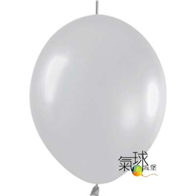15-12吋 連結球-珍珠銀色/原裝包每包100顆(最適合DIY免用氦氣)