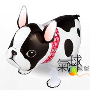 099-散步法國鬥牛犬/(滿足你帶寵物逛大街的慾望.)(日本原裝進口寵物氣球，品質優良，色彩鮮豔，可以牽著走,一跳一跳的"超Q")含充氦氣/每隻410元