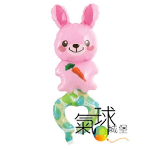 005-小粉兔-日本手腕氣球.充氣後尺寸30.5公分.用打氣筒充氣.按我看詳細介紹/每顆