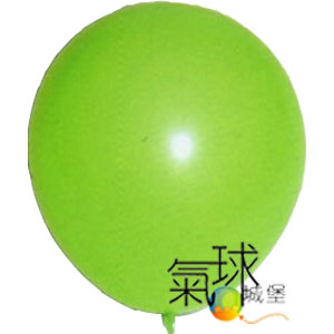 04.1-11吋糖果色圓球-04-1萊姆綠 /專業級佈置用氣球, 色彩飽滿如糖果, 色彩種類多可供選擇.吹大後尺寸:直徑28公分(11吋)/每包100顆.