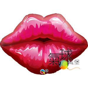 002.557-30"/76cm鮮紅唇印Red Kissy Lips Shape充氦氣每顆420元*