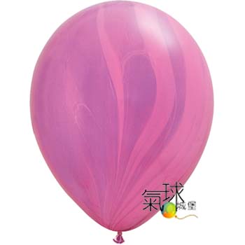1112-11吋圓形粉與紫超級彩繪球Pink Violet  Rainbow零售每2顆/包