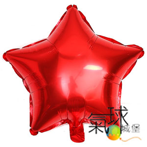 03-24吋/60公分-五角星紅色(適合放氣球柱上)/充氦氣空飄200元