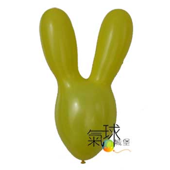 006-皮卡丘造型氣球或叫長耳兔氣球(黃色)未充氣長度19公分10顆/包(按我看造型參考)