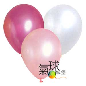 104-粉紅色彩系列10吋珍珠色空飄氣球100顆-顏色為 :桃紅色、粉紅色、白色。填充安全氦氣，每顆均附亮面緞帶。外送限台北地區，僅送達至1樓或大門口。